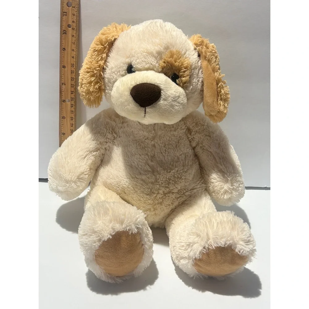 Tempur-Pedic Plush Blonde Puppy Dog Mary Meyer Memory Foam Cream Tan Weight